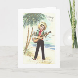 Carte Vintage Birthday Greeting Card