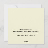 Carte Vintage Black Père Noël Pop Art Flat (Dos)