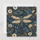 Carte Vintage blue Dragonfly (Devant)
