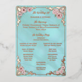Carte vintage Blue Peony (Recto)