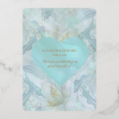 Carte vintage Blue Peony (Verso)