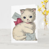 Carte Vintage - Bonjour - Comment Es-Tu ?, (Fleur jaune)