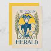 Carte Vintage Boston Sunday Herald (Devant / Derrière)