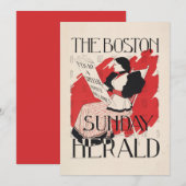 Carte Vintage Boston Sunday Herald Women's Edition (Devant / Derrière)