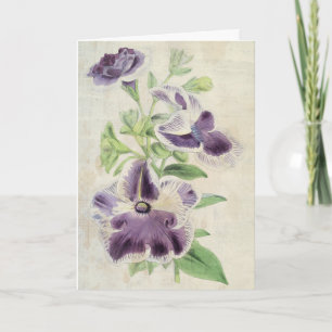 Carte Vintage Botanical Eclipse & Annie Kien Petunias