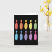 Carte Vintage Bowling (Fleur jaune)