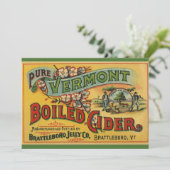 Carte Vintage Brattleboro Jelly Cider bouilli Vermont (Debout devant)