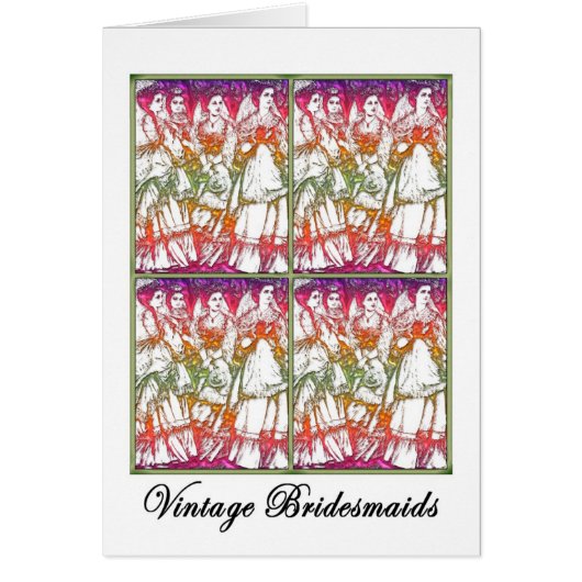 Carte : Vintage Bridesmaids Modernisée (Devant)