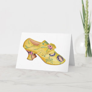Carte vintage Brocade Chaussure