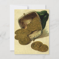 Vintage Business Finance, Gold Coin Money en bours