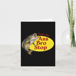 Carte Vintage Ça Mon Bro Stop Funny Fishing