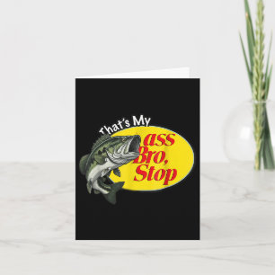 Carte Vintage Ça Mon Bro Stop Funny Fishing