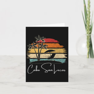 Carte Vintage Cabo San Lucas Beach Lover Palm Trees Spri