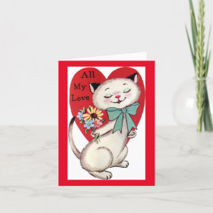 Carte vintage Cat Valentine