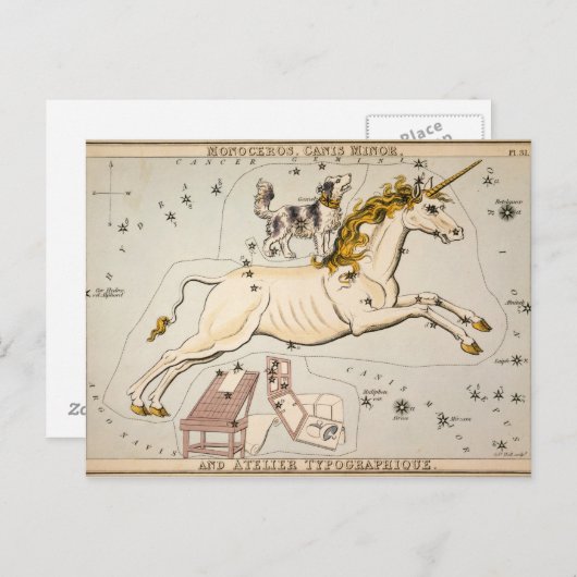 Carte Vintage céleste (Devant / Derrière)