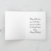 Carte Vintage, chère fille (Intérieur)