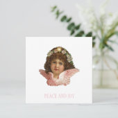 CARTE vintage CHERUB NOËL (Debout devant)