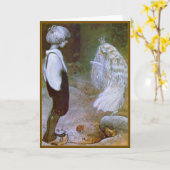 Carte Vintage Child and Faerie Drawing (Fleur jaune)