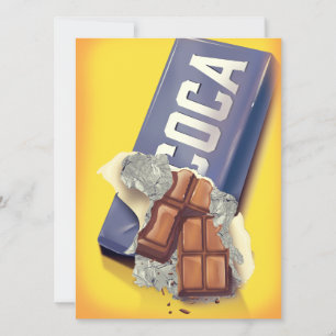 Carte Vintage Chocolat Bar commercial