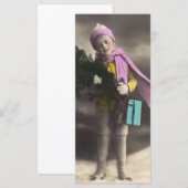 Carte Vintage Christmas (Devant / Derrière)