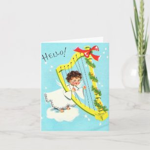Carte Vintage Christmas Angel with