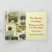 Carte Vintage Christmas Card Images Collage  (Intérieur)