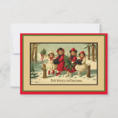 Carte Vintage Christmas Flat Note (Devant)