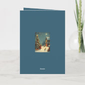 Carte Vintage Christmas Illustration (Dos)