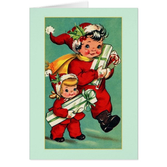 Carte Vintage Christmas Note (Devant)