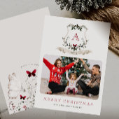Carte Vintage Christmas One Photo Holiday