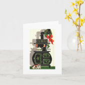 Carte Vintage Christmas Stoke Card (Fleur jaune)