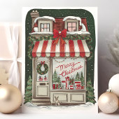 Carte Vintage Christmas Storefront