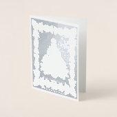 Carte Vintage Christmas Tree Silver (Devant)