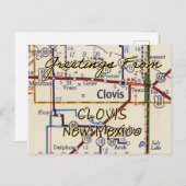 Carte Vintage Clovis NM (Devant / Derrière)