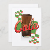 Carte Vintage Cola (Devant / Derrière)