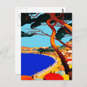 Carte vintage Côte d'Azur (Devant / Derrière)