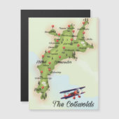 Carte Vintage Cotswolds (Devant / Derrière)