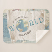 Carte vintage Couverture bébé (Devant (Horizontal))