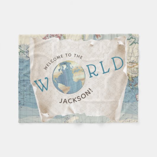 Carte vintage Couverture bébé (Devant (Horizontal))