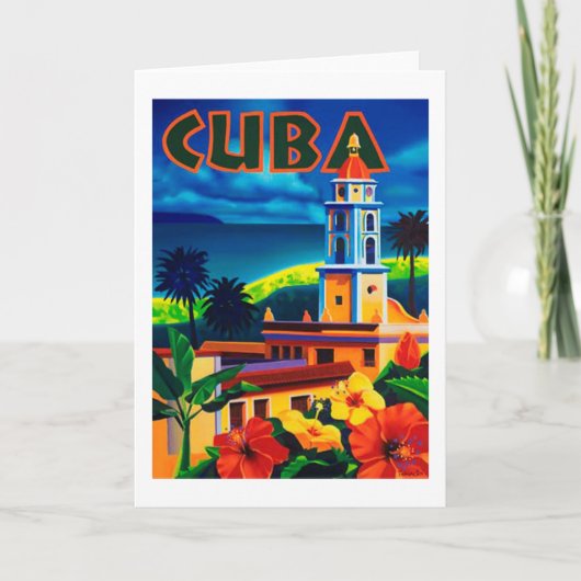 Carte Vintage Cuba (Devant)