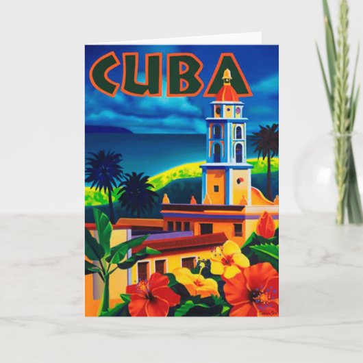 Carte Vintage Cuba (Devant)