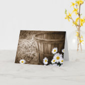 Carte Vintage Daisy (Fleur jaune)