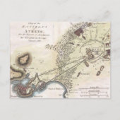 Carte vintage d'Athènes (1784) (Devant)