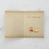 Carte Vintage d'automne de Thanksgiving (Intérieur)