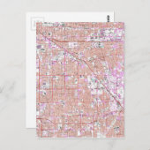 Carte vintage de Anaheim & Garden Grove CA (1965) (Devant / Derrière)