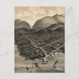 Carte vintage de Bar Harbour (1886)