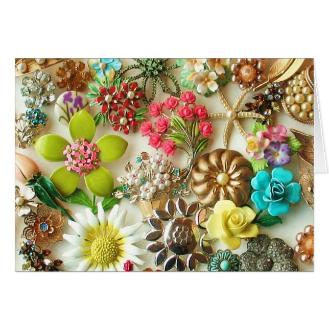 Carte vintage de beautés (Devant horizontal)