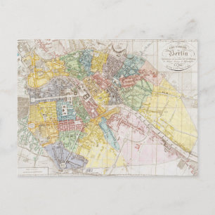 Carte vintage de Berlin (1846)