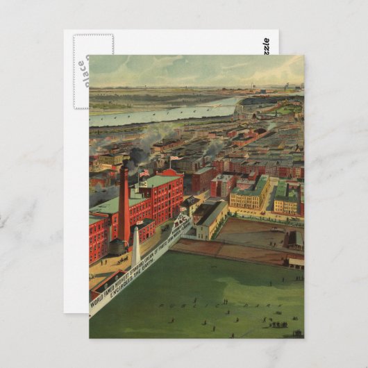 Carte vintage de Boston (1902) (Devant / Derrière)