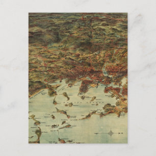 Carte vintage de Boston (1905)